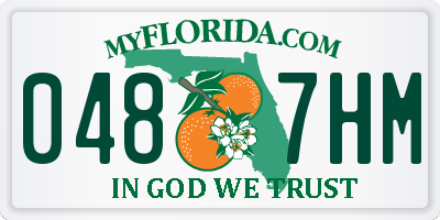 FL license plate 0487HM