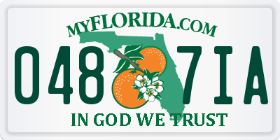 FL license plate 0487IA