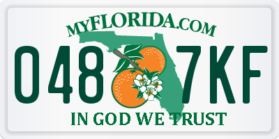 FL license plate 0487KF