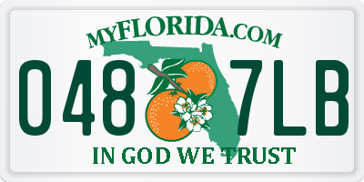FL license plate 0487LB