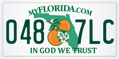 FL license plate 0487LC