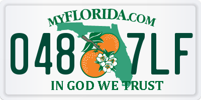 FL license plate 0487LF