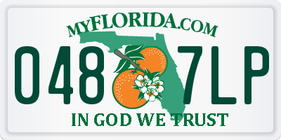 FL license plate 0487LP