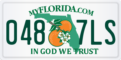 FL license plate 0487LS