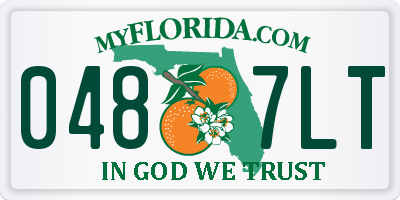 FL license plate 0487LT