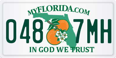 FL license plate 0487MH