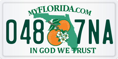 FL license plate 0487NA