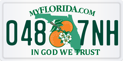 FL license plate 0487NH
