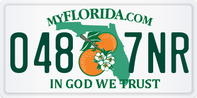 FL license plate 0487NR
