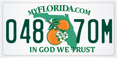 FL license plate 0487OM