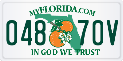 FL license plate 0487OV