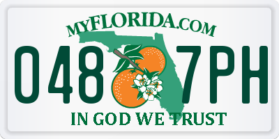 FL license plate 0487PH