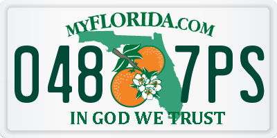 FL license plate 0487PS