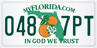 FL license plate 0487PT