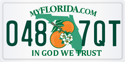 FL license plate 0487QT