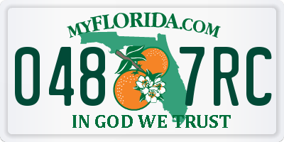 FL license plate 0487RC