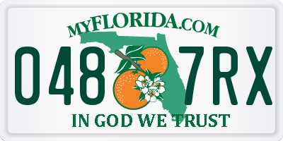 FL license plate 0487RX