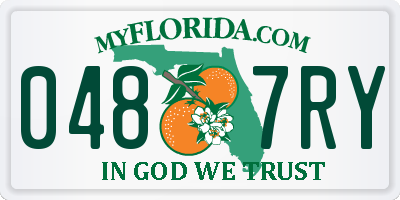 FL license plate 0487RY