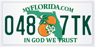 FL license plate 0487TK