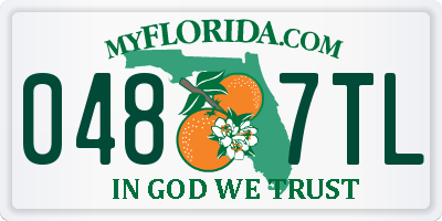 FL license plate 0487TL