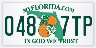 FL license plate 0487TP