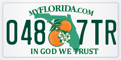 FL license plate 0487TR