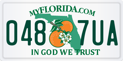 FL license plate 0487UA