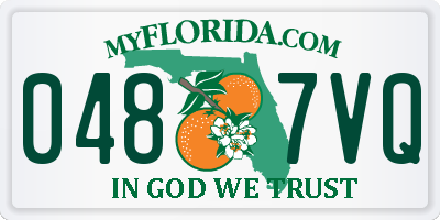 FL license plate 0487VQ