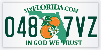 FL license plate 0487VZ