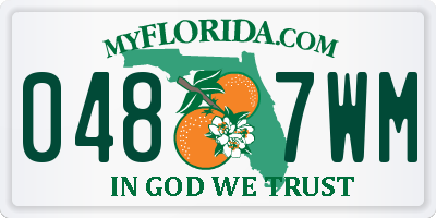 FL license plate 0487WM