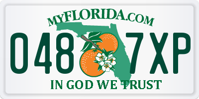 FL license plate 0487XP