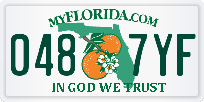FL license plate 0487YF