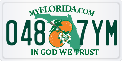 FL license plate 0487YM