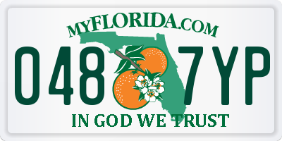 FL license plate 0487YP