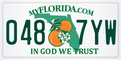 FL license plate 0487YW