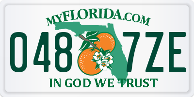 FL license plate 0487ZE