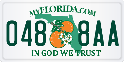 FL license plate 0488AA