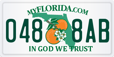 FL license plate 0488AB