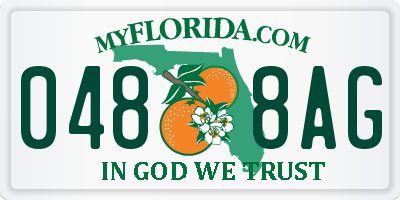 FL license plate 0488AG