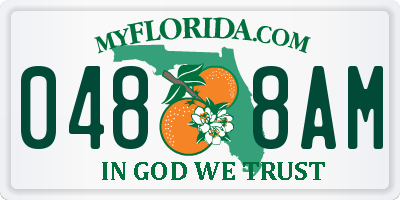 FL license plate 0488AM