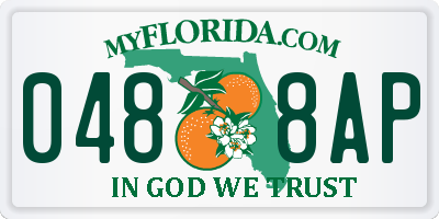 FL license plate 0488AP