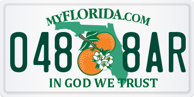 FL license plate 0488AR