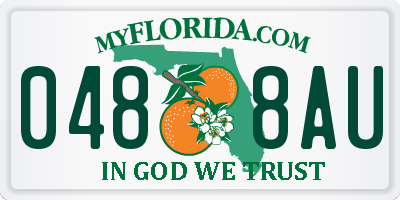 FL license plate 0488AU