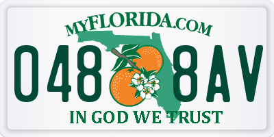 FL license plate 0488AV