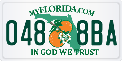 FL license plate 0488BA