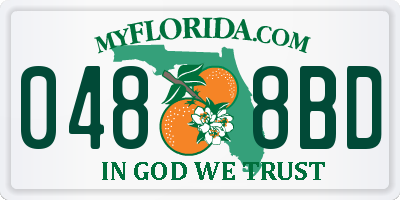 FL license plate 0488BD