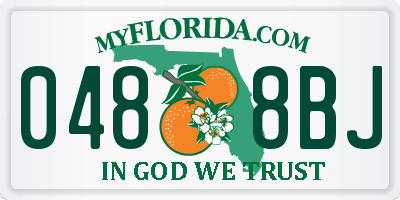 FL license plate 0488BJ