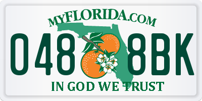 FL license plate 0488BK