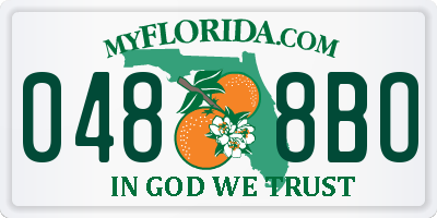 FL license plate 0488BO