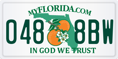 FL license plate 0488BW